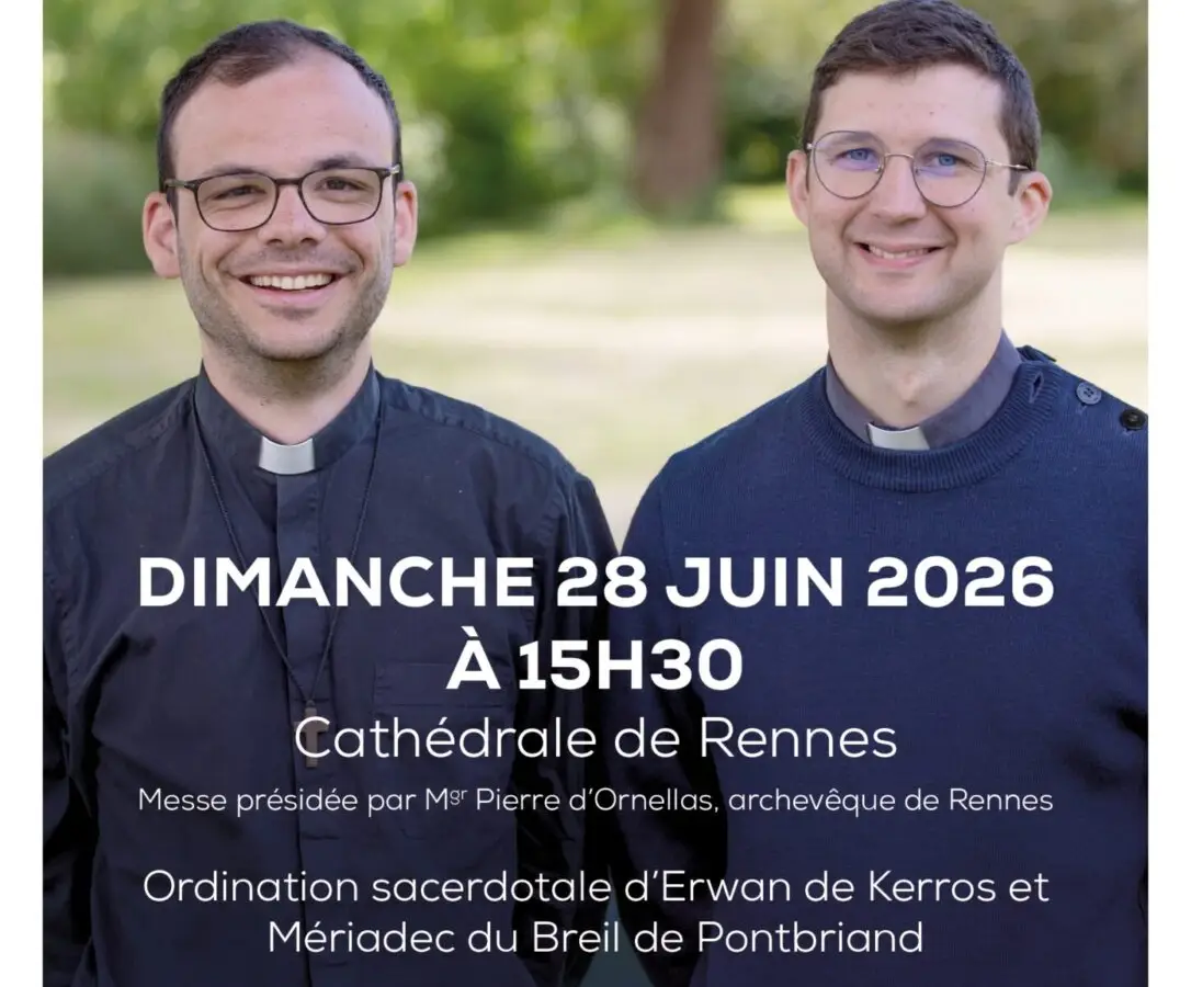 Ordination sacerdotale d'Erwan de Kerros et Mériadec de Pontbriand